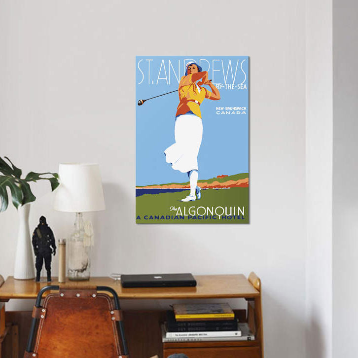 «St. "Andrews", impression sur toile, H 18 po x l 12 po x P 1,5 po, Toile tendue, Pas de tapis