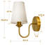 Ensemble de 2 appliques murales à abat-jour en tissu classique, éclairage simple E12, lampe murale de ferme pour miroir de salle de bain, salon, chevet-1212820849