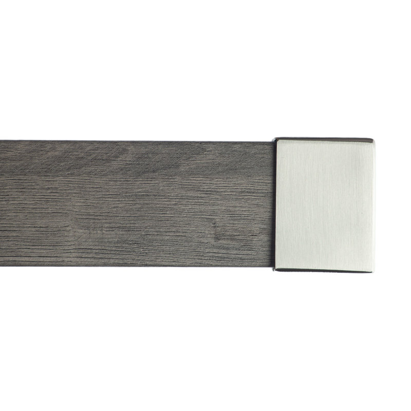 Tringle à rideaux simple 2 po Farrington, Inoxydable, H 2 po x l 96 po x P 3,12 po