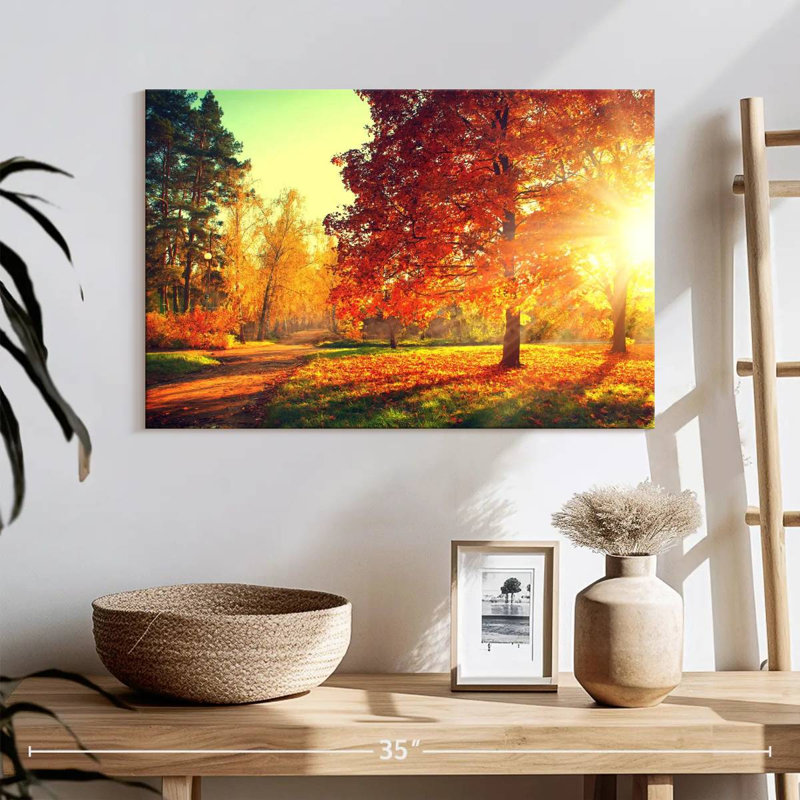 Coucher de soleil d'automne Alvord, H 16 po x l 24 po