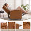 Fauteuil inclinable brun-1322252798