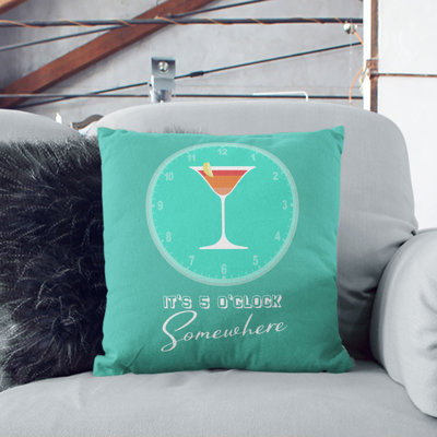 Its 5 Oclock Somewhere Scatter Cushion