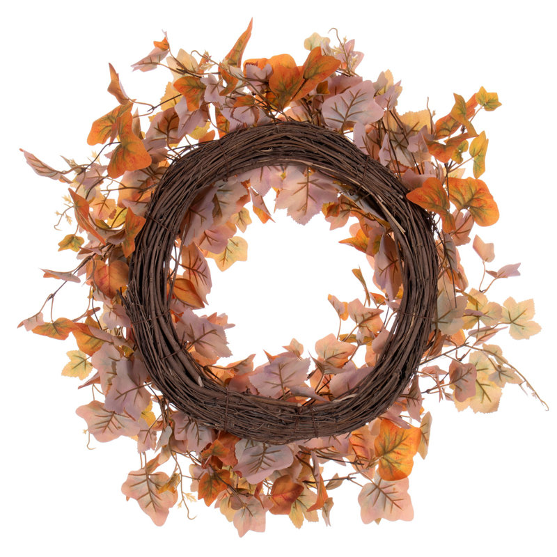 Couronne en polyester 22 po Fall Leaf