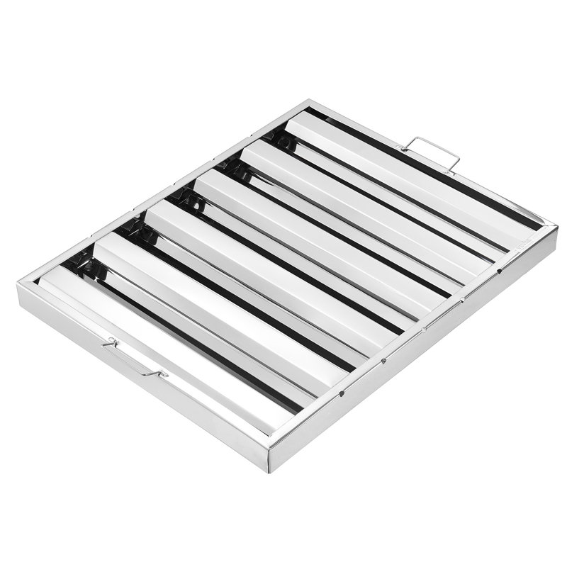 Jakiera 24.5Wx19.5H Inch Commercial Hood Filter Range Hood Baffle Stainless Steel