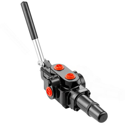 Hydraulic Valve 1 Spool, 25 GPM Hydraulic Directional Control Valve, 25 Mpa / 3626 PSI Hydraulic Loader Valve, Solid Cast Iron Directional Control Valve For Small Tractors, Loaders, Log Splitter
