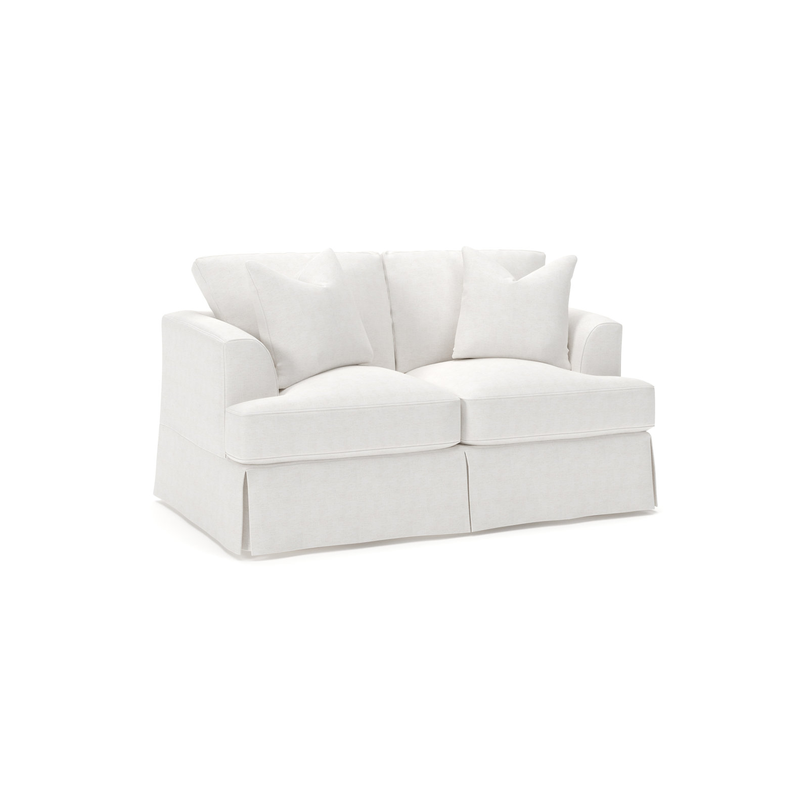 Lucia 66" Loveseat, Nomad Snow Crypton® Chenille