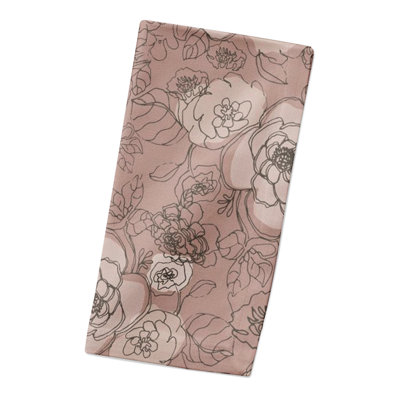Floral 10" Rectangular Napkin