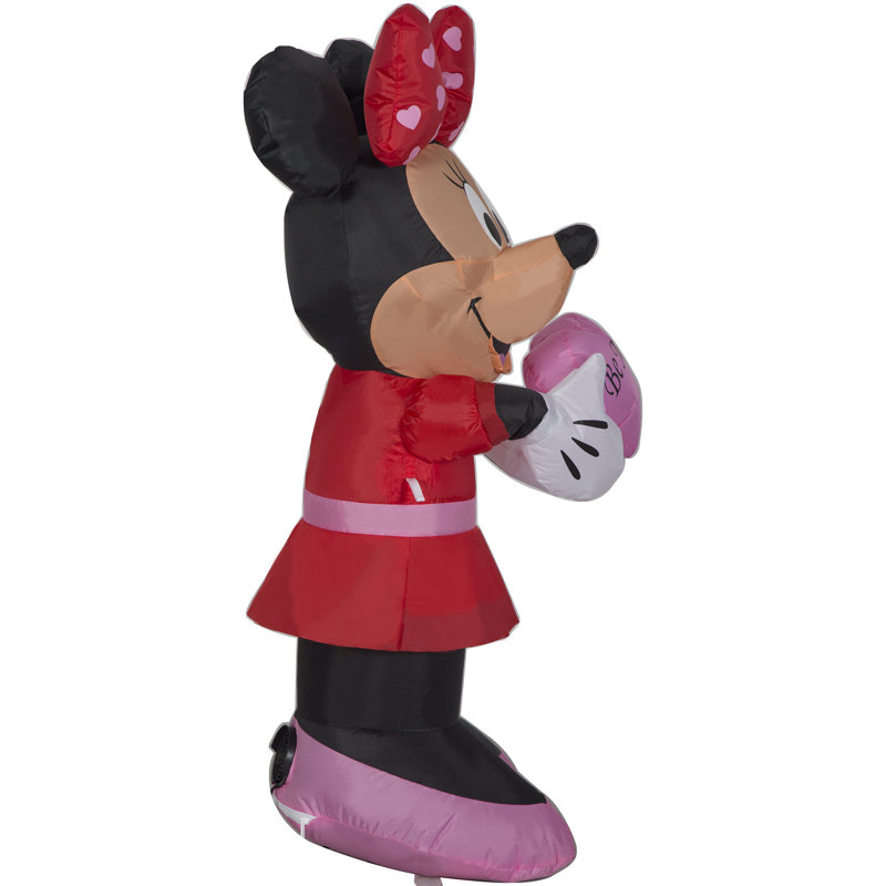 Cœur gonflable Minnie tenant