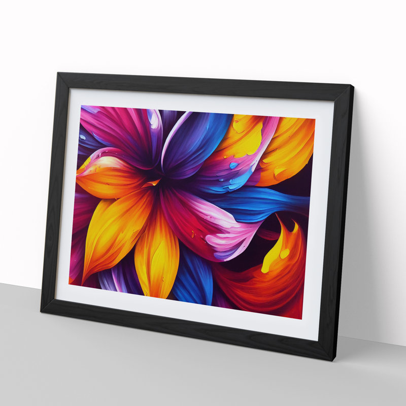 Special Flower - Framed Print, 34cm H x 46cm W, Black Frame