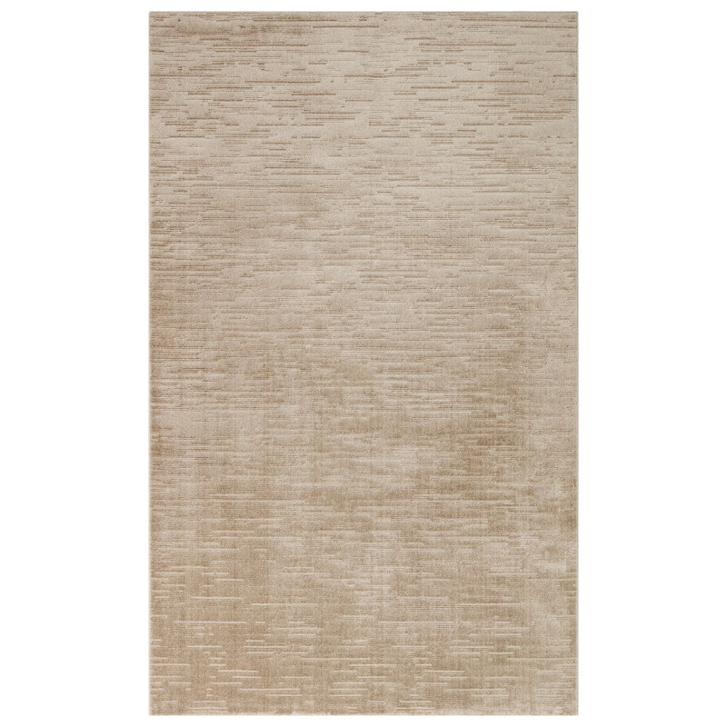 Beige Hall Carpet, 2.6 x 9.8 Feet, 100% Micropolyester | 2300 g/m², Machine Woven, 192,000 Thread Points | Easy to Clean, Vacuum Friendly, Spot Remover Safe | Perfect for Entryways & Living Rooms