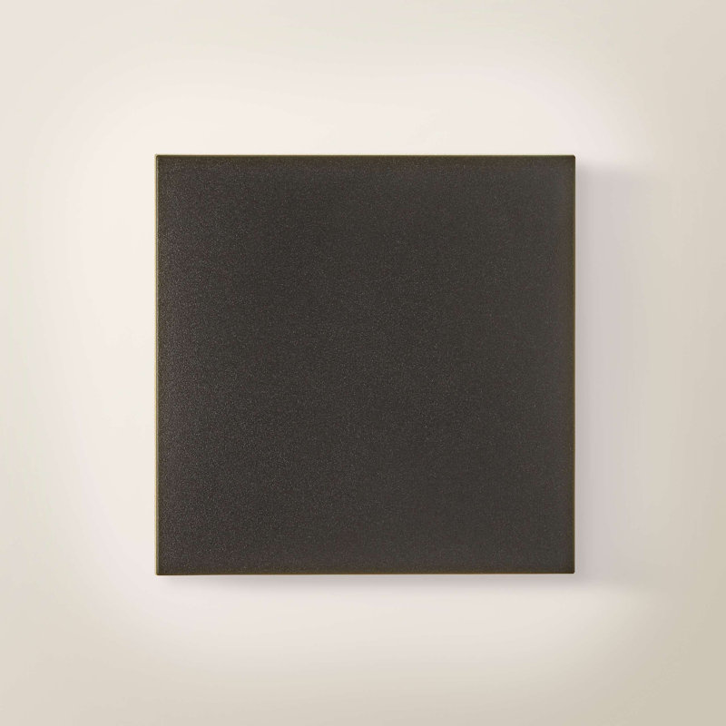 Sudais Matte Black 5.8cm H Integrated LED Outdoor Sconce