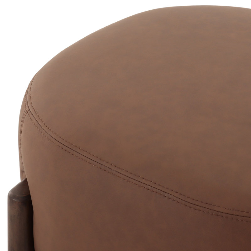 Orlando Accent Stool-Solema Cream, 20.25" H x 22.5" W x 22.5" D