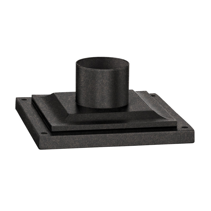 French Iron Square Pier Mount Base
