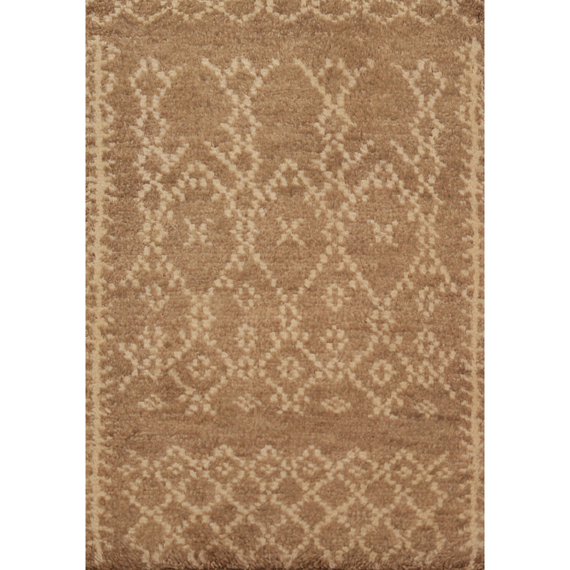 Geometric Moroccan Oriental Accent Rug 2x3