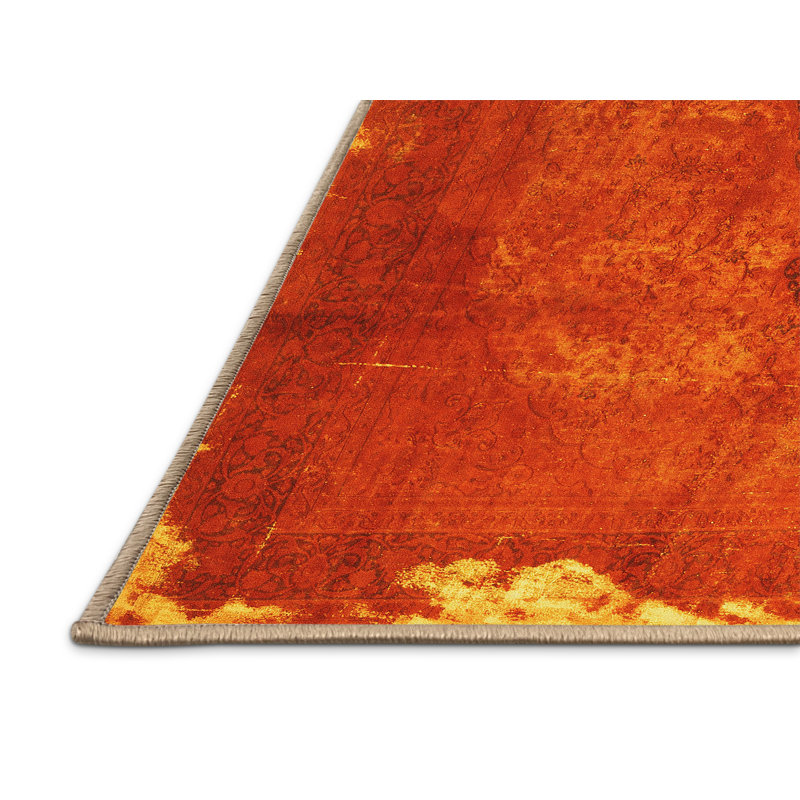 Maebelle Performance Abstract Indoor Rug, Rectangle 7' x 9'