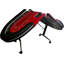 INO Design 95 "table de poker pliable pour 10 joueurs de style Casion avec roues DEL, rouge-123041703