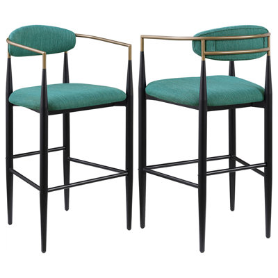 Renfroe Fabric Upholstered Bar Chair (Set Of 2)