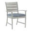Charleston Aluminum Patio Dining Armchair with Cushions-706335716-706335708-706269131
