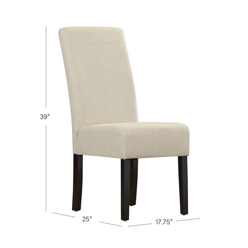 19.25'' H Upholstered Dining Chair, Natural