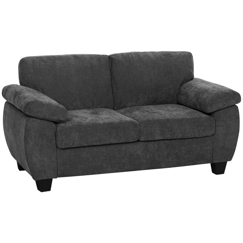 2 Seater Chenille Sofa, Grey