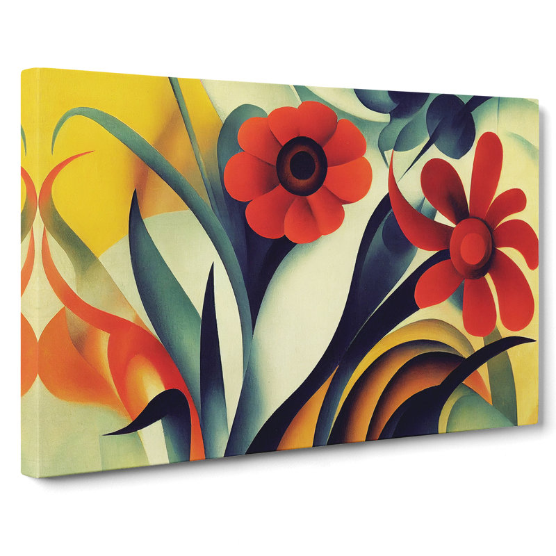 Idyllic Flowers - Wrapped Canvas, 35cm H x 50cm W x 3cm D