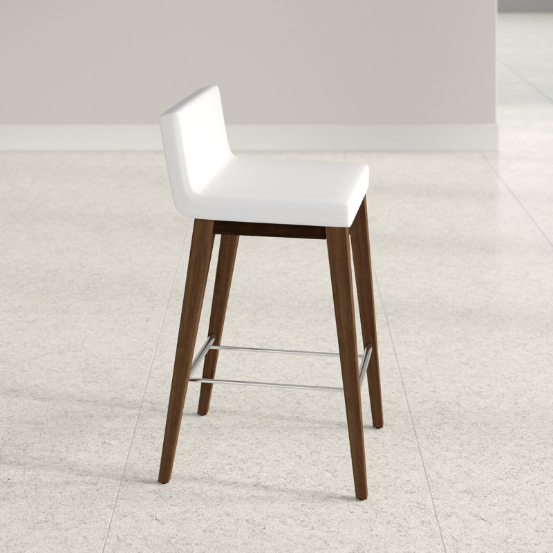 Tabouret de bar et de comptoir Harlowe, Blanc, Tabouret de bar (siège d'une hauteur de 29 po)