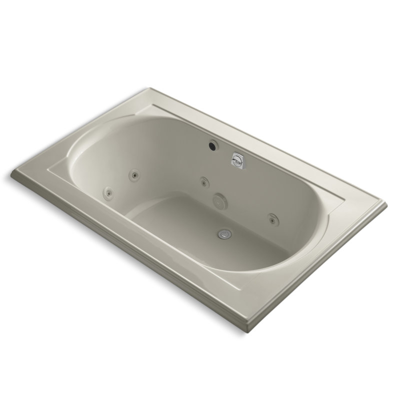 Memoirs 66" x 42" Whirlpool Bathtub, Banc de sable