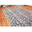 Magnifique tapis kilim bleu d'inspiration suédoise