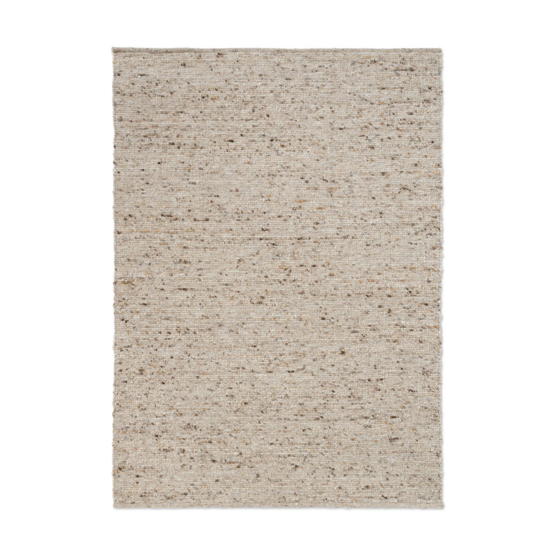 Sober Wool Area Rug, Natural, Rectangle 6'7 x 9'2