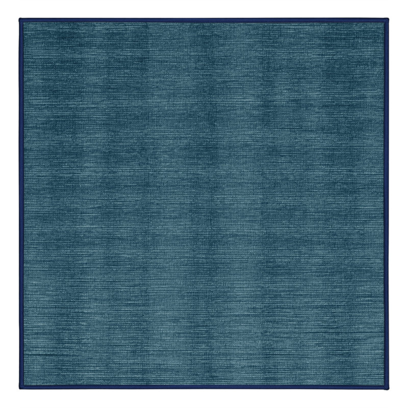 Tapis gris uni lavable à la machine, Carré 6 pi