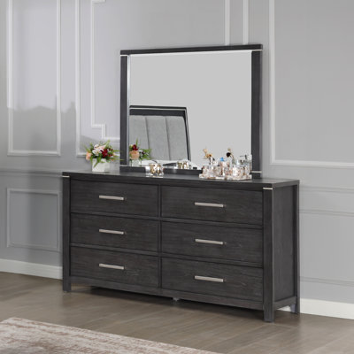 Annet Solid Wood 62'' W 6 - Drawer Dresser