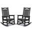 Ensemble de fauteuils à bascule surdimensionnés pour adultes, en polyéthylène haute densité (PEHD) avec système anti-basculement.-1966475306