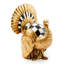 Courtly Check Mini Gold Turkey Figurine
