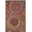 Tapis à motif géométrique tissé à plat à la main en jute / sisal / coton rouge / multicolore Herzig-2013960229