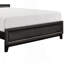 Mobilier de chambre à coucher contemporain de style moderne avec ligne grise et grand lit 1pc