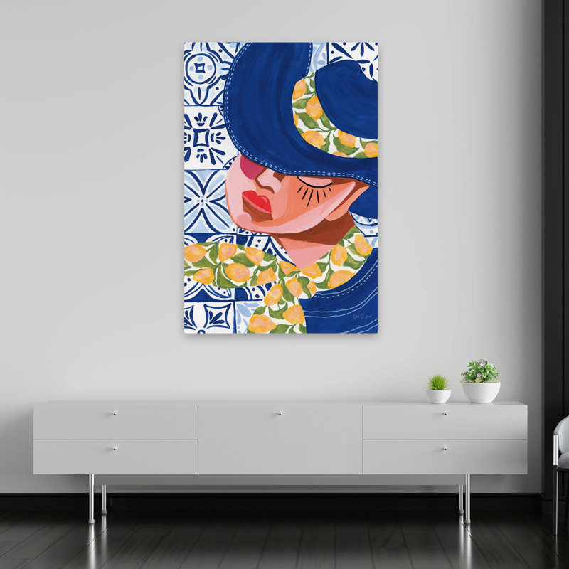 Limonade, cow-boy, art abstrait, art contemporain, H 60 po x l 40 po