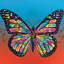« the papillon », impression sur toile-18775730-74298767