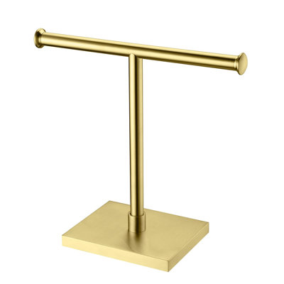 T-Shaped Stainless Steel Countertop Towel Holder Rack