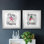 «Snowman Merry Christmas», ensemble de 2 reproductions d'art textuel