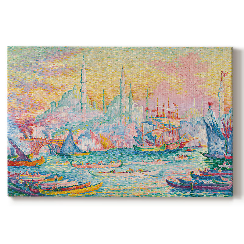La corne d'or, Constantinople-Paul Signac-Toile tendue avec châssis-1907, 18x27