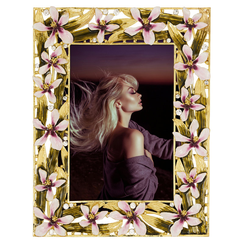 Orchid Delight Metal Picture Frame, 5" W x 7" H