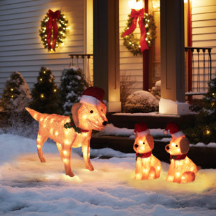 VEIKOUS 5 ft. Cool White LED Nativity Set Christmas Holiday Yard