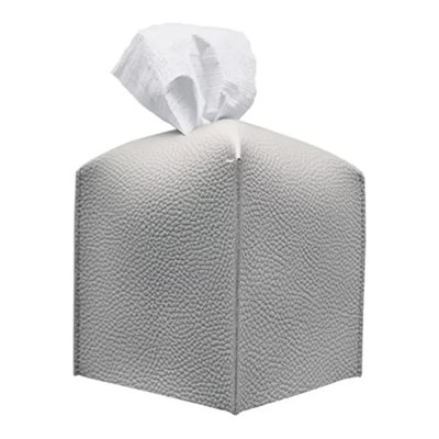PU Leather Tissue Box Cover – Rectangular Modern Holder for Living Room, Bedroom, or Office Décor