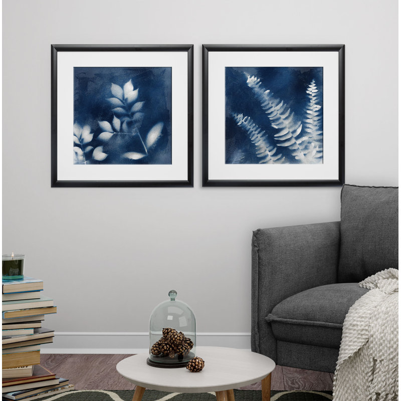 " Nature " 2 - Pieces, Black Framed
