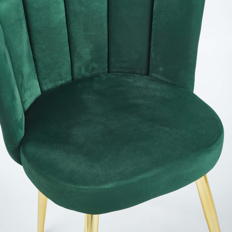 Modern Velvet Dining Chair, Green