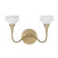 Florena 2-Light Bathroom Vanity Light in Noble Brass by Breegan Jane-1913181999