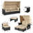 8 - Person Modular Patio Conversation Sets with Cushions