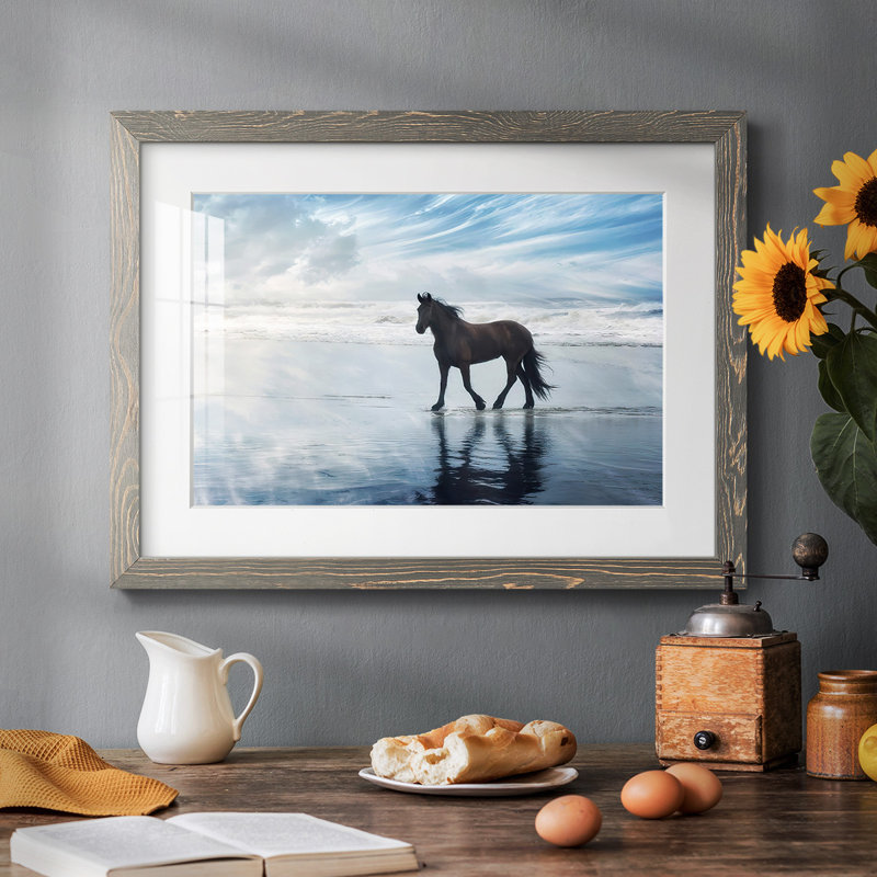 Horse Motion VI, reproduction d'art sur papier, Gris, H 18 po x l 26 po x P 1,5 po