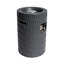 Colonne de foyer au propane cylindrique 26 po avec réservoir de rangement dissimulé, foyer au gaz en béton léger de 40 000 BTU pour petit patio et balcon, gris foncé-1196627928