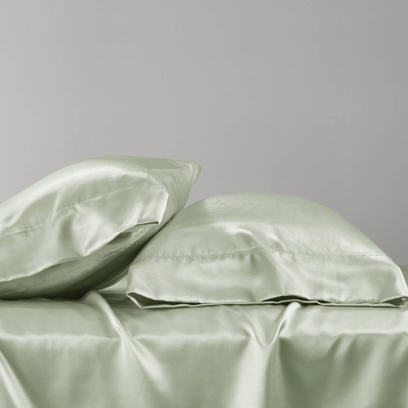 Satin Luxury Sheet Set, California King Sheet Set, Sage